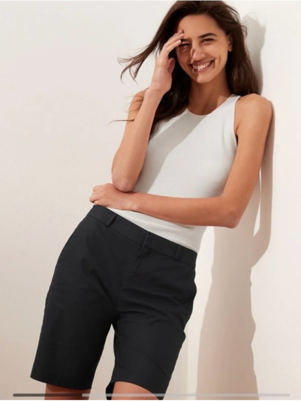 Banana Republic Black Bermuda Shorts